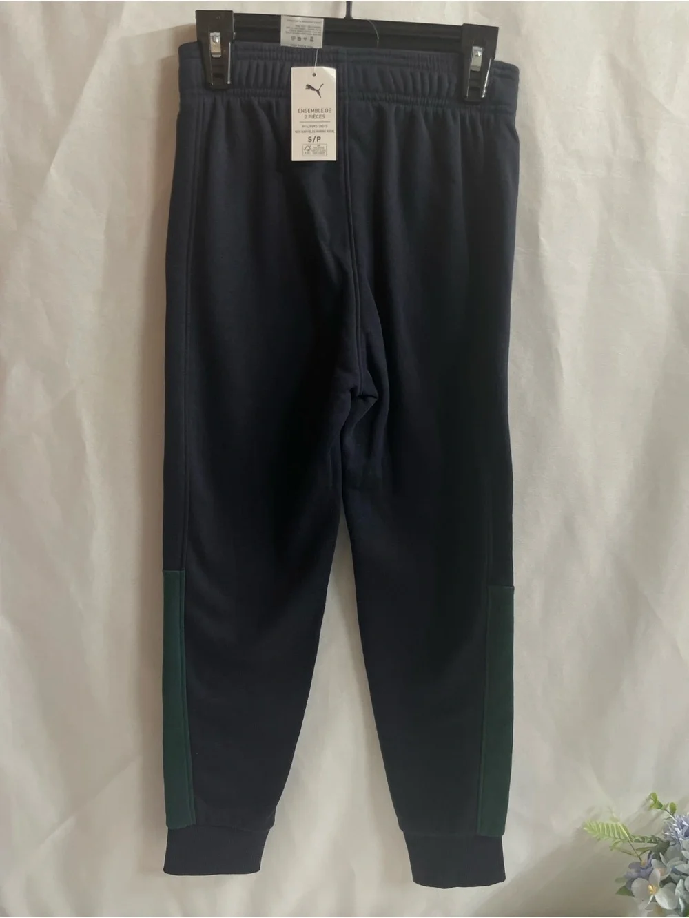 Puma Kids Navy and Green Hoodie & Jogger Set Size.  S/P - Picture 9 of 16